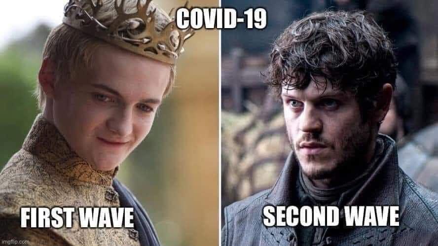 ramsay bolton - Covid19 First Wave Second Wave imgflip.com