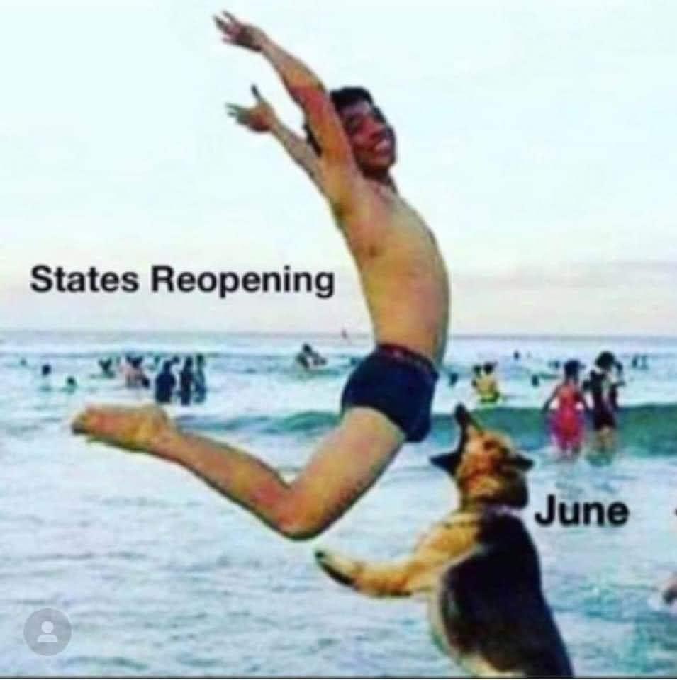 morning fun - States Reopening June