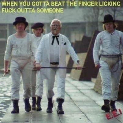 clockwork orange costume - When You Gotta Beat The Finger Licking Fuck Outta Someone Sn