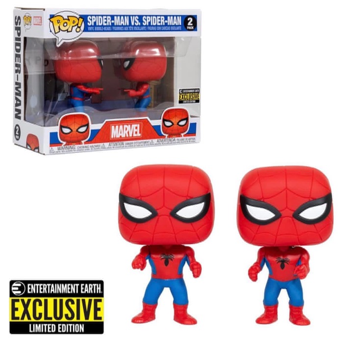 Spider-Man - Pop SpiderMan Vs. SpiderMan 2 SpiderMan D Marvel Ta Entertainment Earth Exclusive Limited Edition