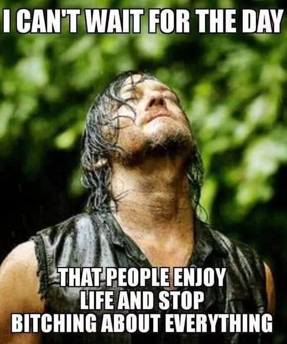 daryl dixon rain wallpaper hd - I Can'T Wait For The Day That People Enjoy Life And Stop Bitching About Everything