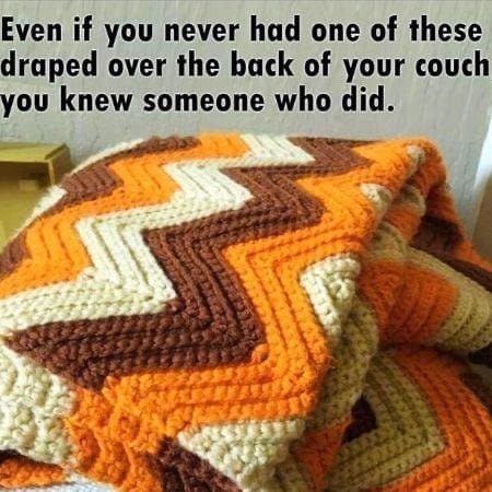 crochet - Even if you never had one of these draped over the back of your couch you knew someone who did. 13