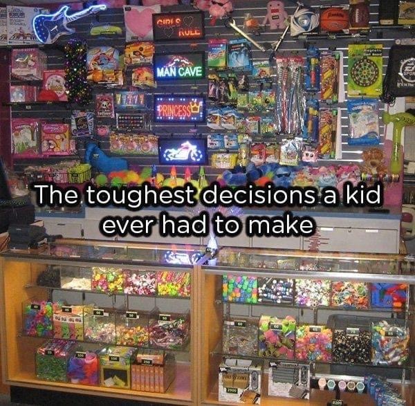 90s arcade prizes - Circ A Rull Man Cave Spor co of Princess The toughest decisions. a kid ever had to make 11