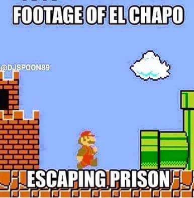 el chapo escaping prison meme