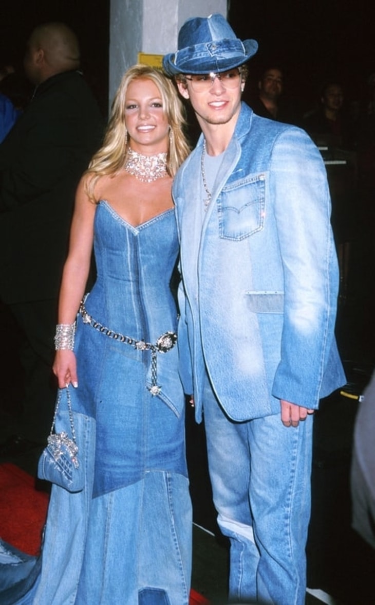 britney spears and justin timberlake denim outfit