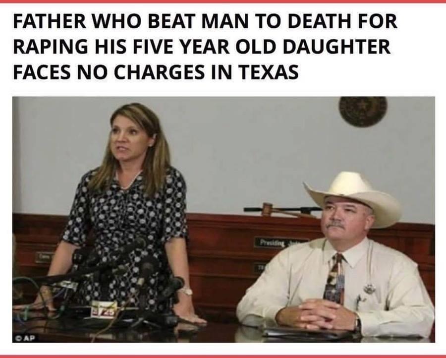 father beats man to death in texas - Father Who Beat Man To Death For Raping His Five Year Old Daughter Faces No Charges In Texas Ap