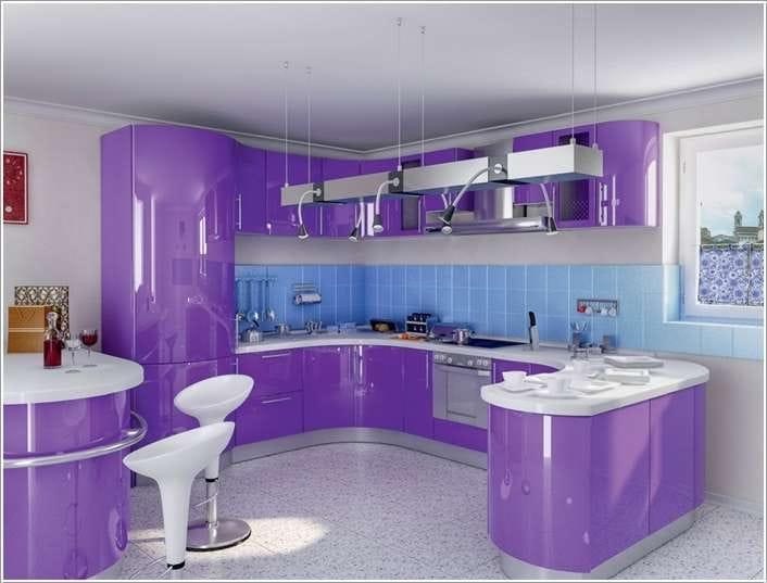 lavender kitchen design -