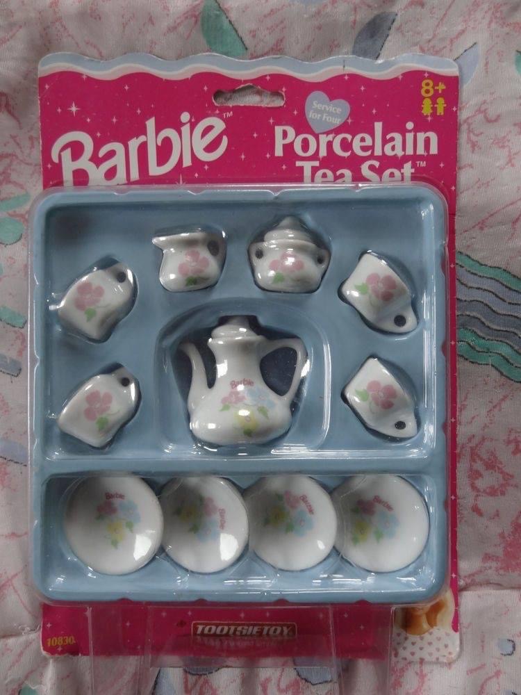 barbie - Barbie Porcelain Tea Set Tootsietox 10830
