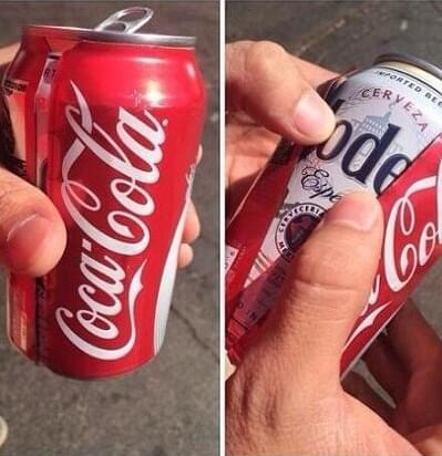 beer can cover up