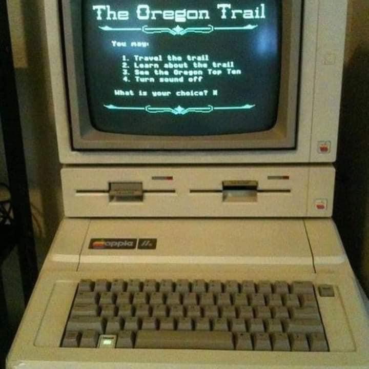 oregon trail generation computer - The Oregon Trail You now 1. Travel the trail 2. Learn about the trall 3. Sea Cha Oregon Top Ten 4. Turn sound off What is your choice? oppia 112