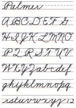 write in cursive - Palmer Agcoete HoffKLMNO P Q R S T U V WXyzabedef ghijklmnopq zatwwxN712