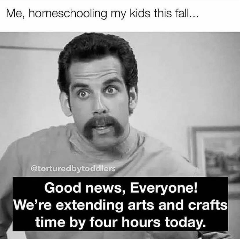 ben stiller happy gilmore - Me, homeschooling my kids this fall... Good news, Everyone! We're extending arts and crafts time by four hours today.