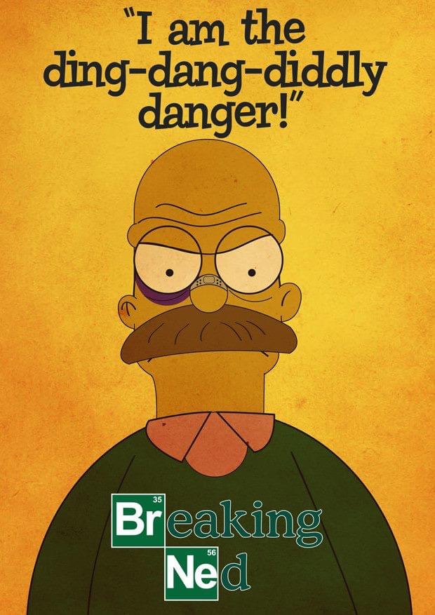 ned flanders breaking bad - "I am the dingdangdiddly danger!" Breaking Ned 56