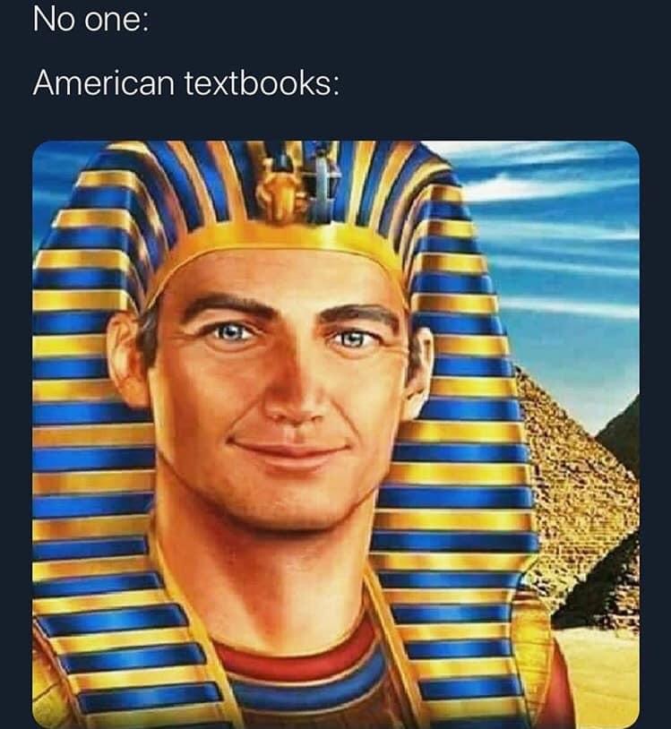 american textbook white pharaoh - No one American textbooks