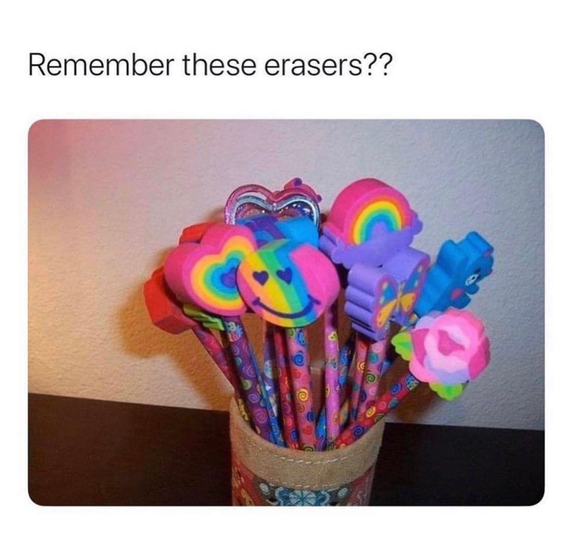 lisa frank pencils - Remember these erasers??