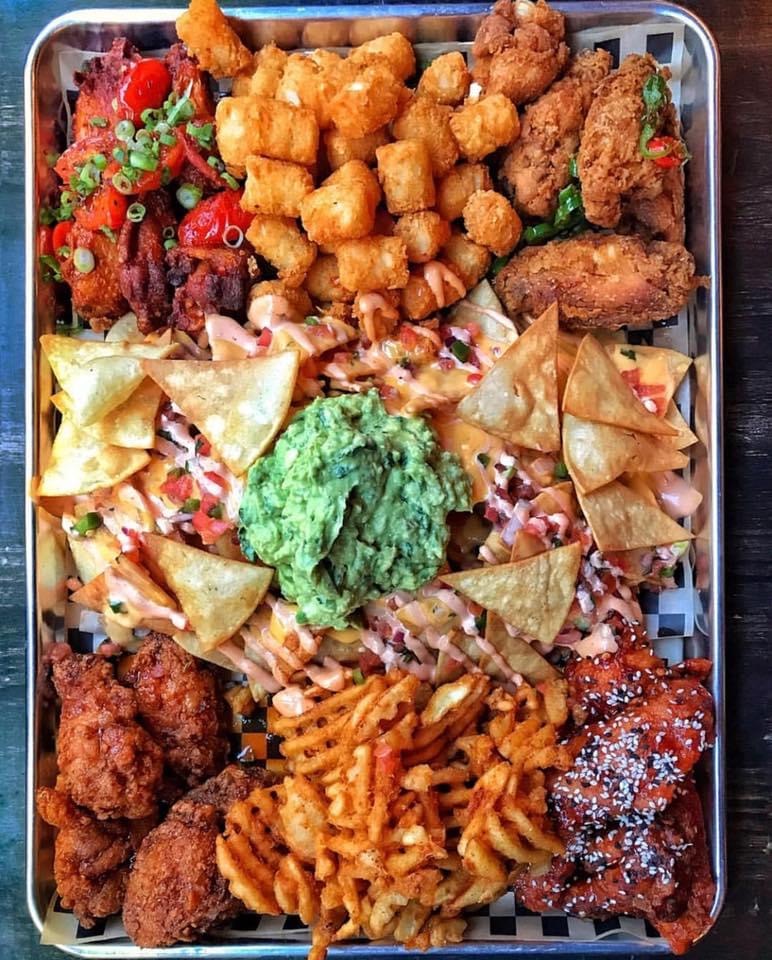 super bowl wing tray