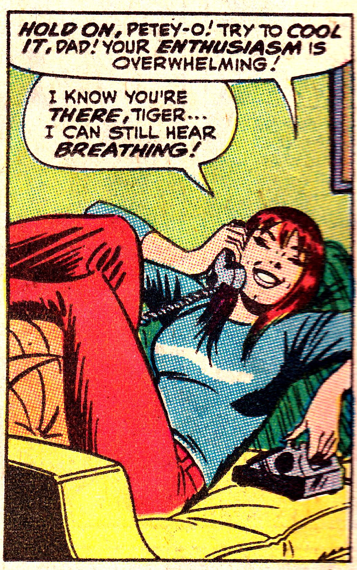 mary jane watson john romita - Hold On, PeteyO! Try To Cool It. Dad! Your Enthusiasm Is Overwhelming! I Know You'Re There, Tiger... I Can Still Hear Breathing!