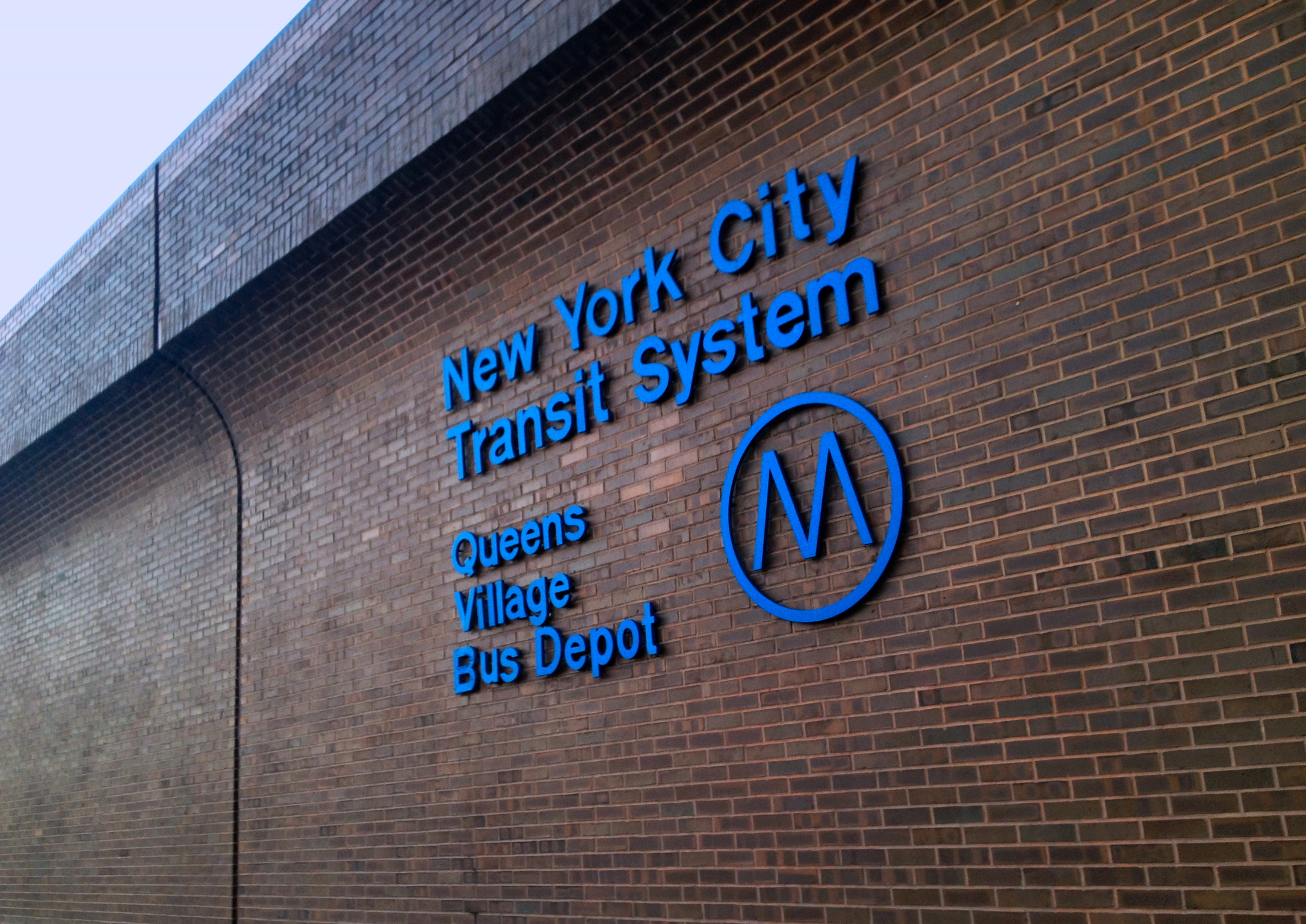 wall - New York City Tansit System M Queens Village Bus Depot