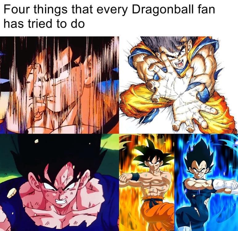 dragon ball z goku - Four things that every Dragonball fan has tried to do