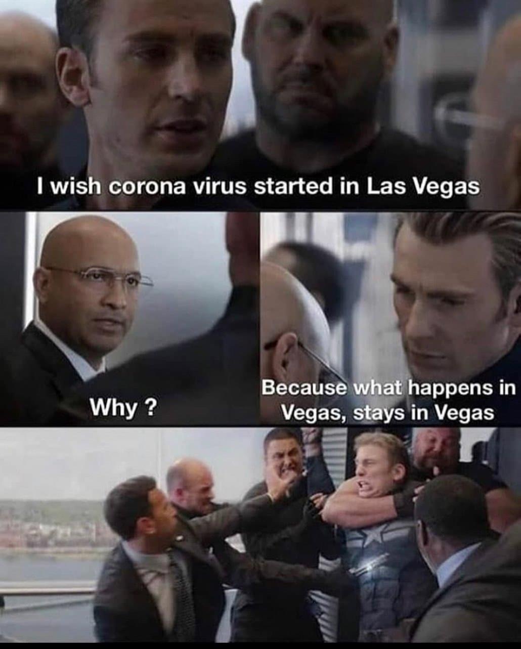 dad joke memes - I wish corona virus started in Las Vegas 6 Why? Because what happens in Vegas, stays in Vegas