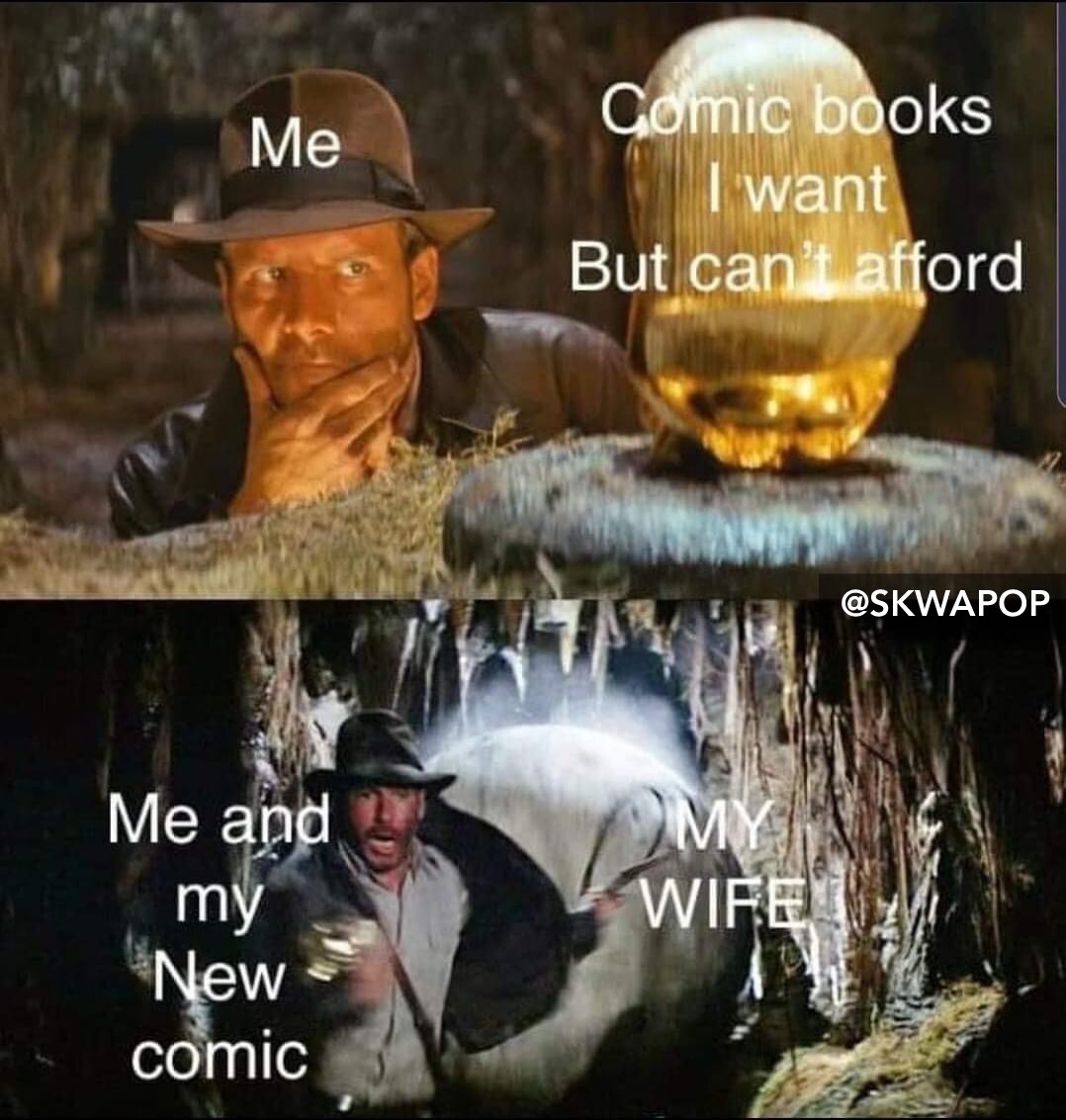 raiders of the lost ark - Me Comic books I want But can't afford My Wife Me and my New comic