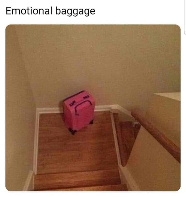 emotional baggage meme - Emotional baggage