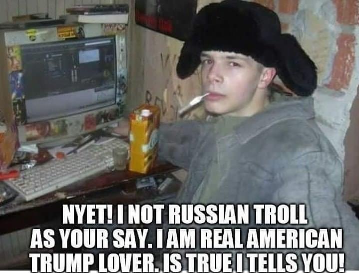 russian playing dota - Tuna Nyet! I Not Russian Troll As Your Say. I Am Real American Trump Lover.Is True. I Tells You!