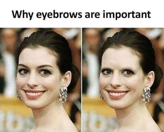 anne hathaway why eyebrows are important - Why eyebrows are important