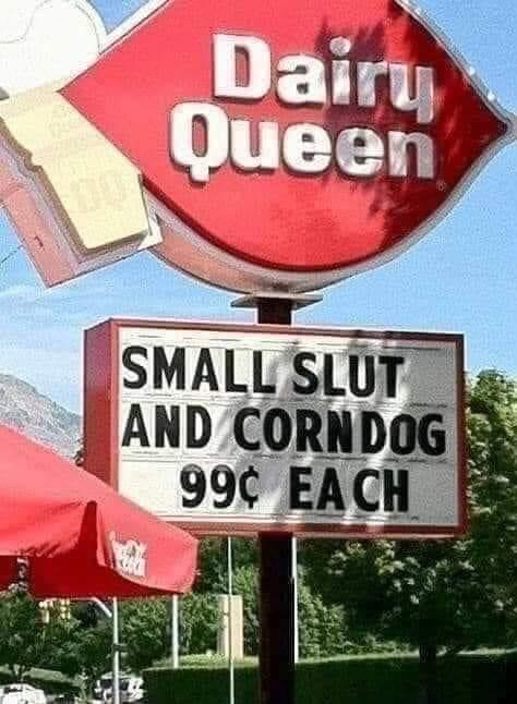 dairy queen - Dairy Queen Small Slut And Corn Dog 990 Each