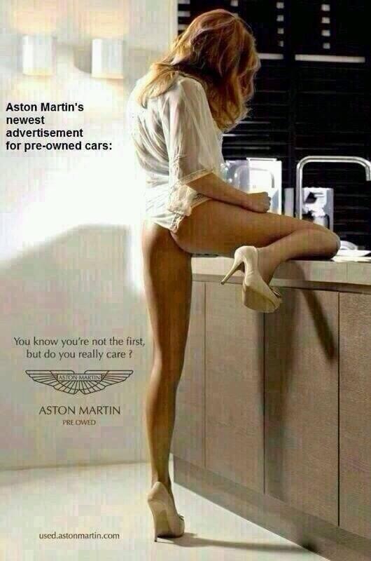 aston martin do you really care - Aston Martin's newest advertisement for preowned cars You know you're not the first, but do you really care? Aien Marlin Aston Martin Pre Owed used astonmartin.com