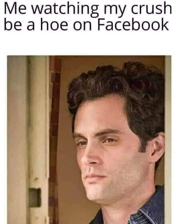 penn badgley - Me watching my crush be a hoe on Facebook