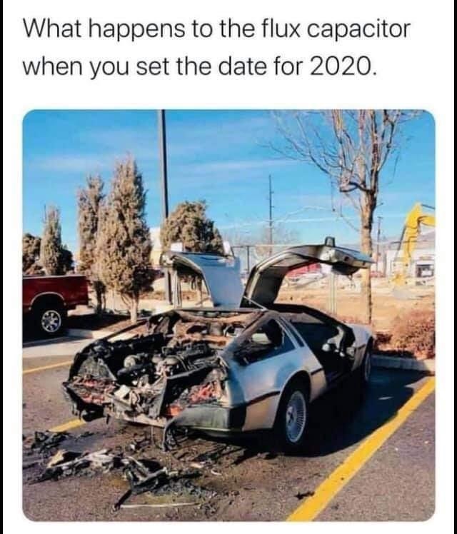 happens when you set the flux capacitor - What happens to the flux capacitor when you set the date for 2020.