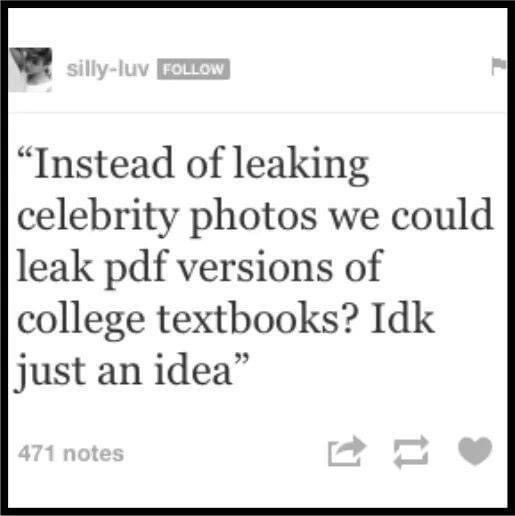 handwriting - sillyluv Instead of leaking celebrity photos we could leak pdf versions of college textbooks? Idk just an idea" 471 notes