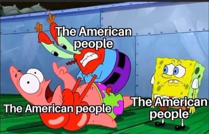 mr krabs beating up patrick - The American people The American people The American people