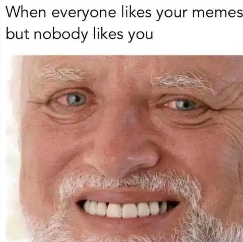 no one likes you meme - When everyone your memes but nobody you
