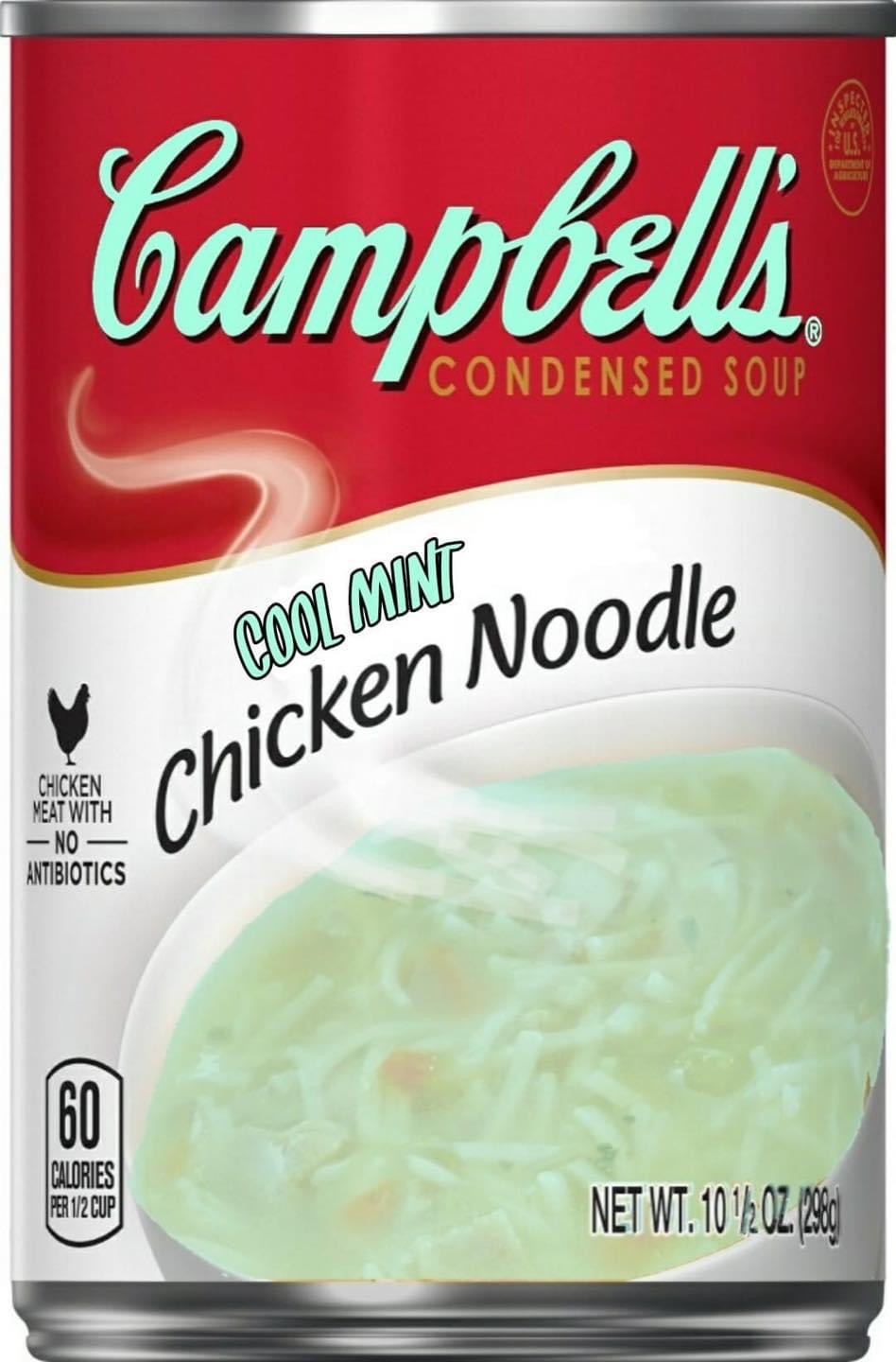 instant mashed potatoes - Chicken Noodle Campbells Condensed Soup Cool Min Chicken Meat With No Antibiotics 160 | Calories Per 12 Cup Net Wt. 10 12 Oz .