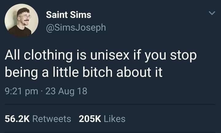if you lose me it's your loss quotes - Saint Sims Joseph All clothing is unisex if you stop being a little bitch about it 23 Aug 18