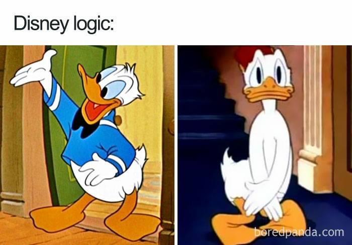 funny disney cartoon - Disney logic boredpanda.com