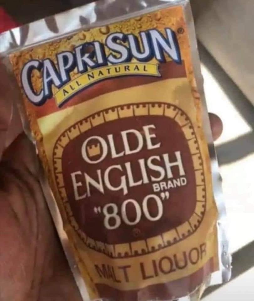 Caprisun Malt Liquof Olde English "800" Brand