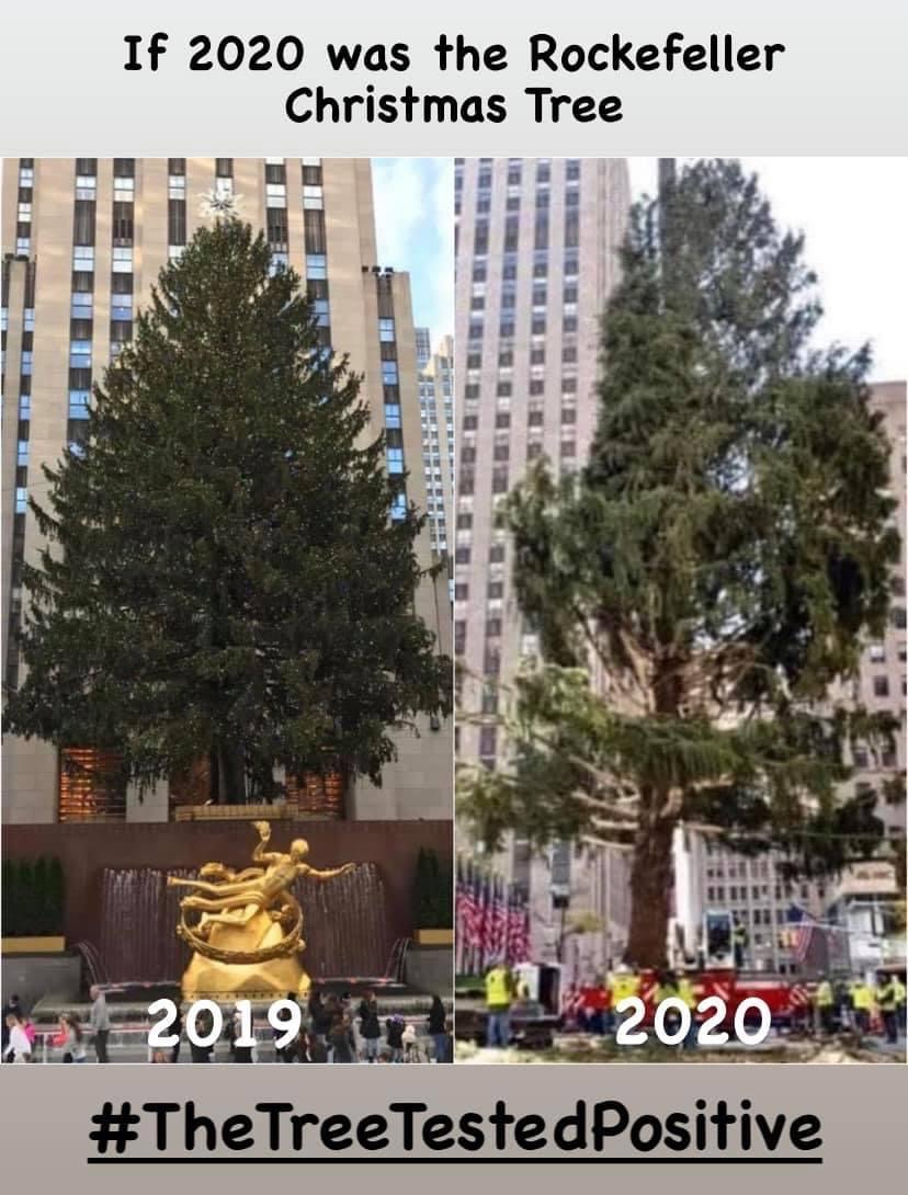 rockefeller center - If 2020 was the Rockefeller Christmas Tree 2019 2020 TestedPositive