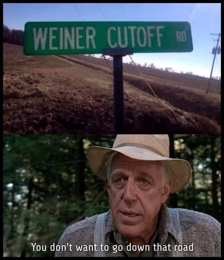 photo caption - Weiner Cutoff Rd You don't want to go down that road
