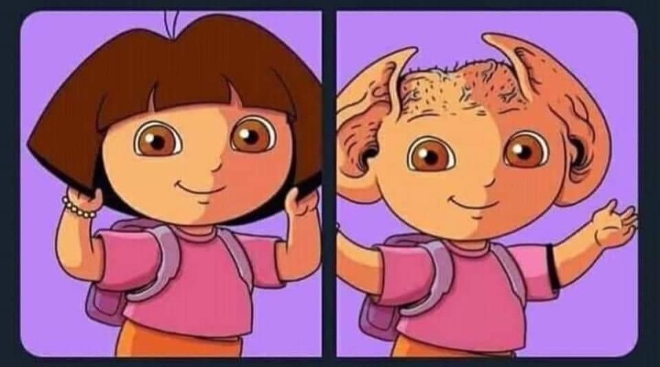dora without hair