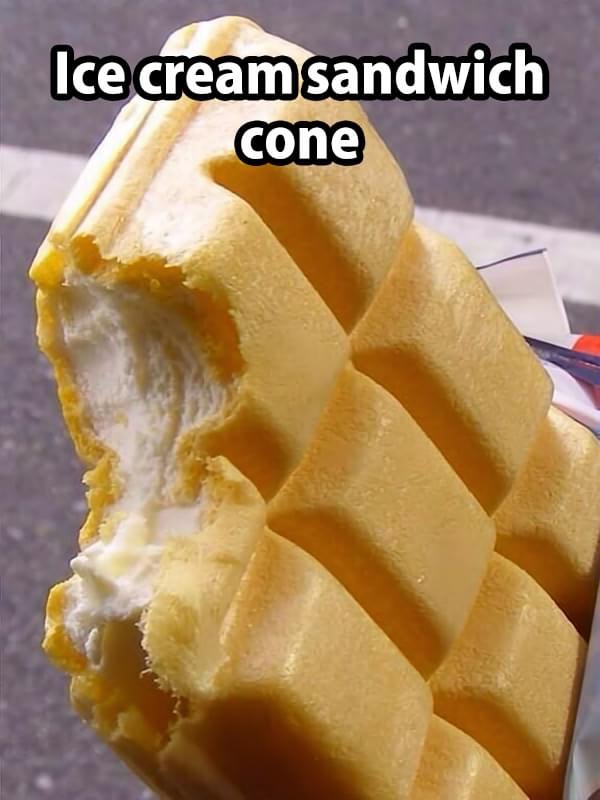 ice cream sandwich cone - Ice cream sandwich cone