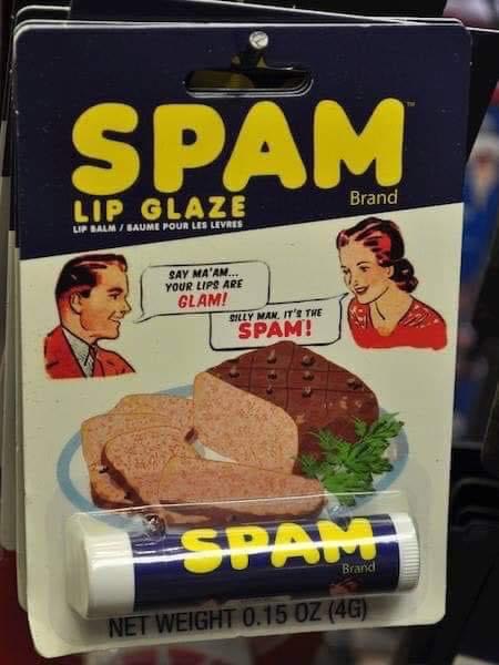 spam lip glaze - Spam Brand Lip Glaze Lip Balm Saume Pour Les Levres Say Ma'An... Your Lips Are Glam! Sizzy Man, It'S The Spam! Spam Brand Net Weight 0.15 Oz 4G