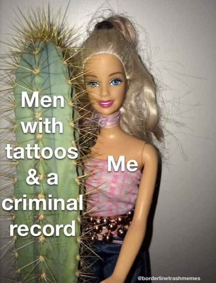 barbie - Men with tattoos & a criminal record Me