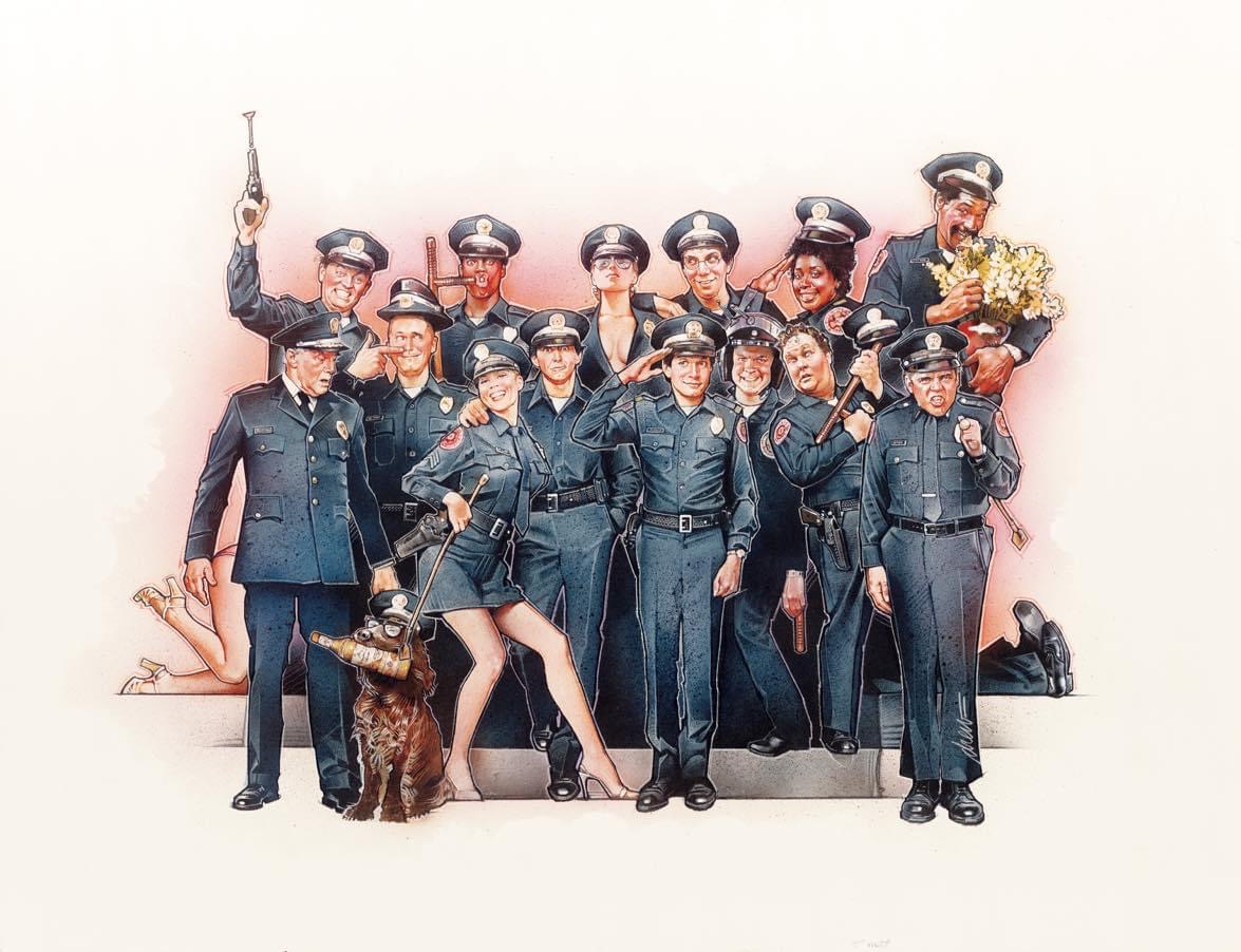 police academy movie poster