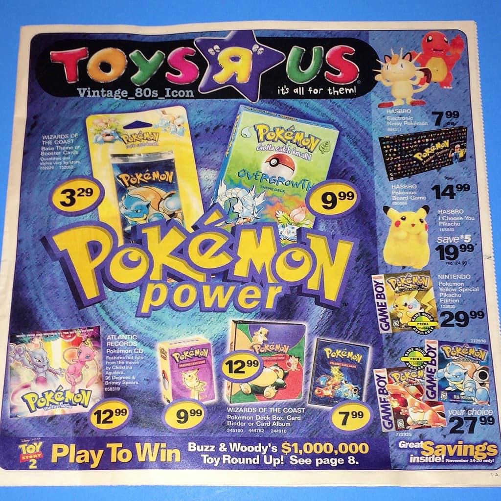 toys r us pokemon vintage - Toys 9 Us Vintage_80s_Icon it's all for them! Hasbro Electronic Noisy Pokmon 799 Parece Wizards Of The Coast Base Theme or Booster Cards Quantities atys vary by som 20132092 Lolto calchimano Pokmo PokMoN Overgrowth Thene Deck 3