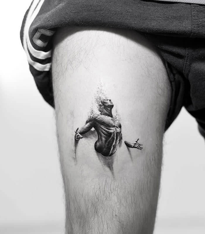 awesome tattoos - 3d tattoo small for men