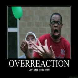 Overreaction to a water balloon