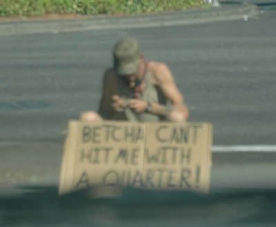 Best of the Homeless's Cardboard Signs